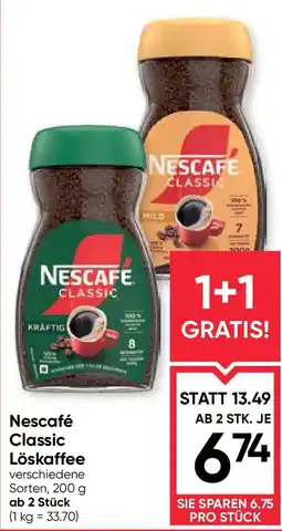 Maximarkt Nescafé Classic Löskaffee Angebot