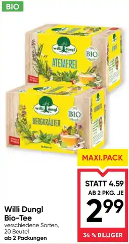 Maximarkt Willi dungl bio-tee Angebot