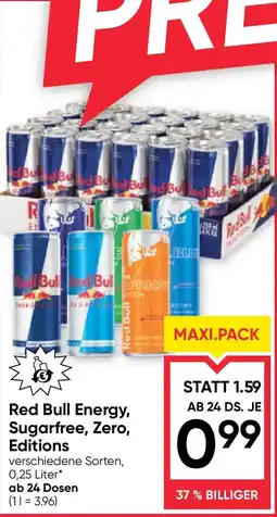 Maximarkt Red bull energy sugarfree zero editions Angebot