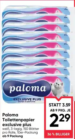 Maximarkt Paloma toilettenpapier exclusive plus Angebot