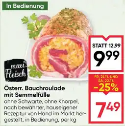 Maximarkt Österr. bauchroulade mit semmelfülle Angebot