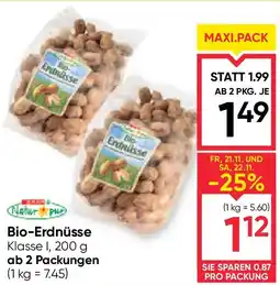 Maximarkt Bio-Erdnüsse Angebot