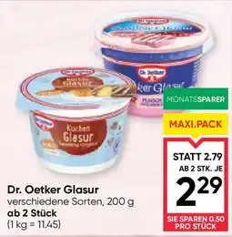 Maximarkt Dr. oetker glasur Angebot