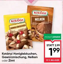 Maximarkt Kotányi honiglebkuchen, gewürzmischung, nelken oder zimt Angebot