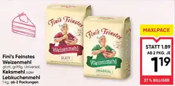 Maximarkt Fini's feinstes weizenmehl, keksmehl oder lebkuchenmehl Angebot