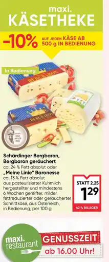 Maximarkt Schärdinger bergbaron, bergbaron geräuchert Angebot