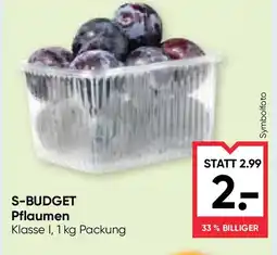 Maximarkt S-budget pflaumen Angebot