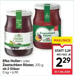 Maximarkt Efko Holler oder Zwetschken Röster, Angebot