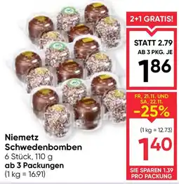Maximarkt Niemetz schwedenbomben Angebot