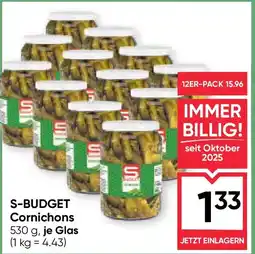Maximarkt S-budget cornichons Angebot
