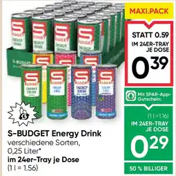Maximarkt S-budget energy drink Angebot