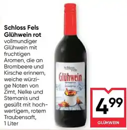 Maximarkt Schloss fels glühwein rot Angebot