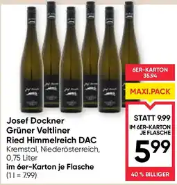 Maximarkt Josef dockner grüner veltliner ried himmelreich dac Angebot