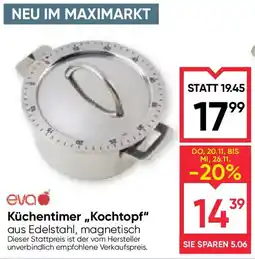 Maximarkt Küchentimer Kochtopf Angebot