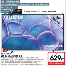 Maximarkt Samsung led tv ue 65u7090 uhd Angebot