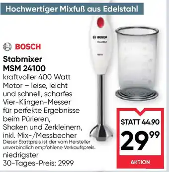 Maximarkt Bosch stabmixer msm 24100 Angebot