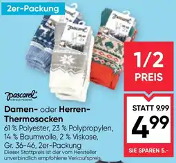 Maximarkt Damen oder herren thermosocken Angebot