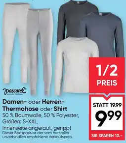 Maximarkt Damen- oder Herren- Thermosocken oder shirt Angebot