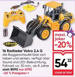 Maximarkt 16 radlader volvo 2,4 g Angebot