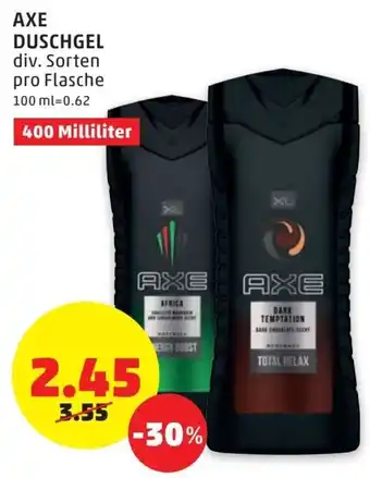 PENNY Axe Duschgel 400 Milliliter Angebot