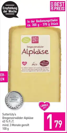 Sutterlüty Sutterlüty's Bregenzerwälder Alpkäse Angebot