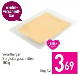 Sutterlüty Vorarlberger Bergkäse geschnitten Angebot