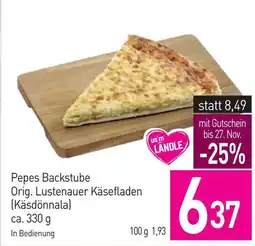 Sutterlüty Pepes backstube orig. lustenauer käsefladen Angebot