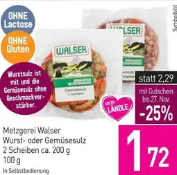 Sutterlüty Metzgerei Walser Gemüsesulz 2 Scheiben ca Angebot