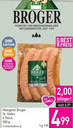 Sutterlüty Metzgerei broger st. galler Angebot