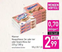 Sutterlüty Manner neapolitaner 3er oder 4er oder snack minis 3er Angebot
