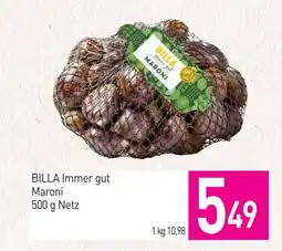 Sutterlüty Billa immer gut maroni Angebot