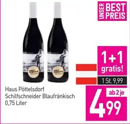 Sutterlüty Haus Pöttelsdorf Schilfschneider Blaufränkisch Angebot