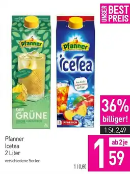 Sutterlüty Pfanner Icetea verschiedene Sorten Angebot