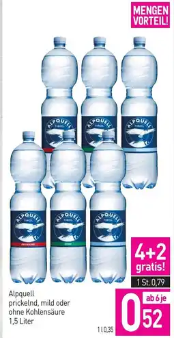 Sutterlüty Alpquell prickelnd, mild oder ohne kohlensäure Angebot