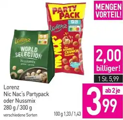 Sutterlüty Lorenz nic nac's partypack oder nussmix Angebot