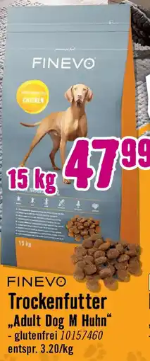 Hornbach Hundefutter trocken FINEVO Adult Dog M Huhn Angebot