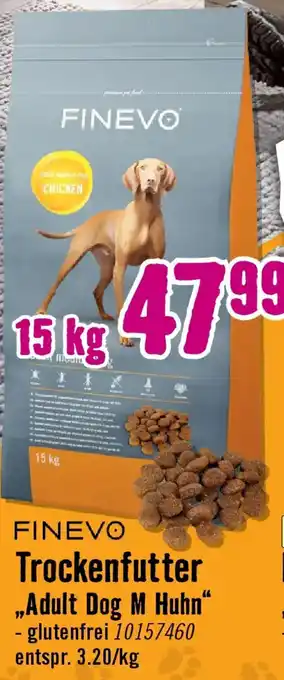 Hundefutter trocken FINEVO Adult Dog M Huhn