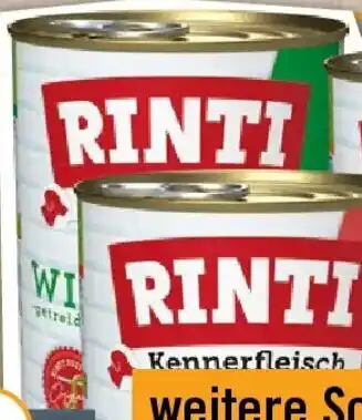 Hornbach Hundefutter nass Rinti Wild pur Angebot