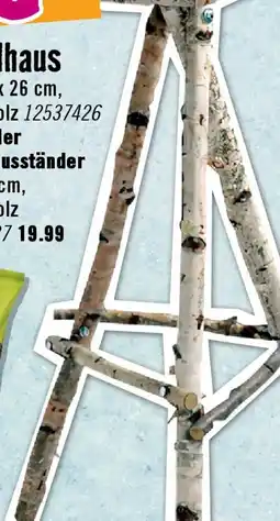 Hornbach Vogelhauständer dobar Ständer aus Birkenholz Angebot