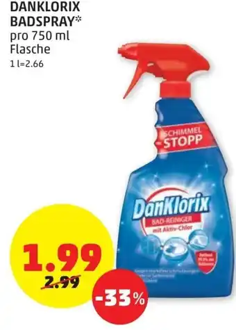 PENNY Danklorix Badspray 750 ml Angebot