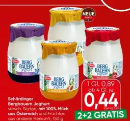 Spar Schärdinger Bergbauern Joghurt Angebot