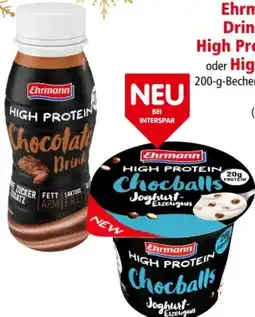 Interspar Ehrmann High Protein Drink Angebot