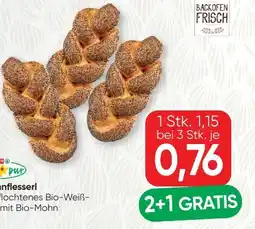 SPAR Gourmet Spar Natur pur Bio-Mohnflesserl Angebot
