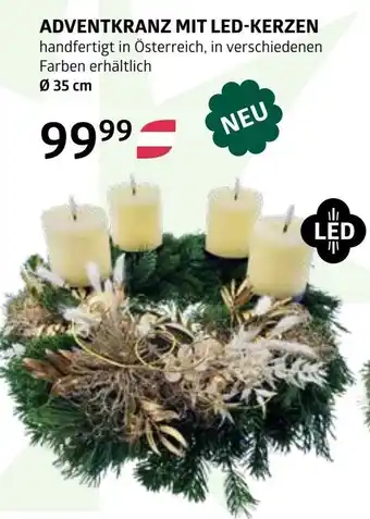 Bellaflora Adventkranz mit led-kerzen Angebot