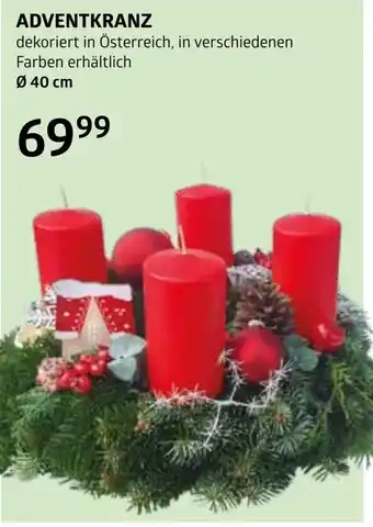 Bellaflora Adventkranz Angebot