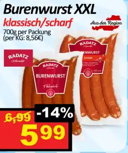 Wurstico Burenwurst XXL Angebot