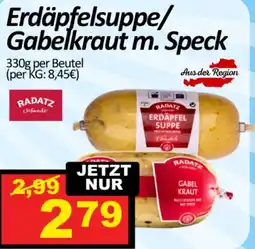 Wurstico Erdäpfelsuppe/ Gabelkraut m. Speck Angebot