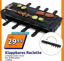 Action Klappbares Raclette Angebot
