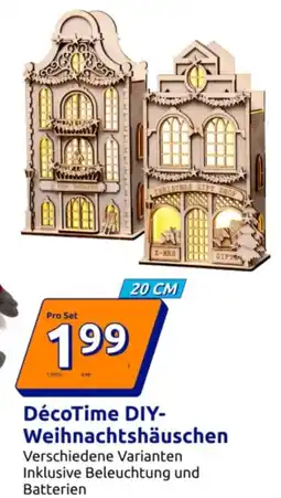 Action DécoTime DIY- Weihnachtshäuschen Angebot