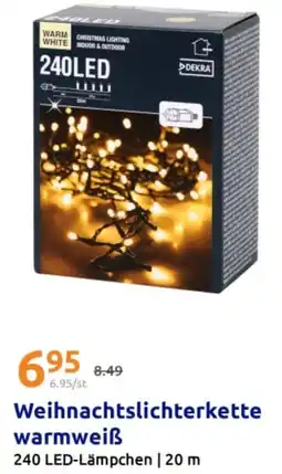 Action Weihnachtslichterkette warmweiß Angebot